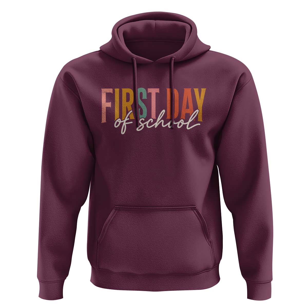 First Day of School Teacher Student Hoodie Funny Back to School Retro