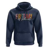 First Day of School Teacher Student Hoodie Funny Back to School Retro