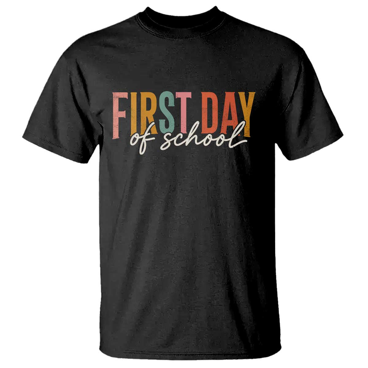 First Day of School Teacher Student T Shirt Funny Back to School Retro