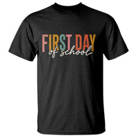 First Day of School Teacher Student T Shirt Funny Back to School Retro