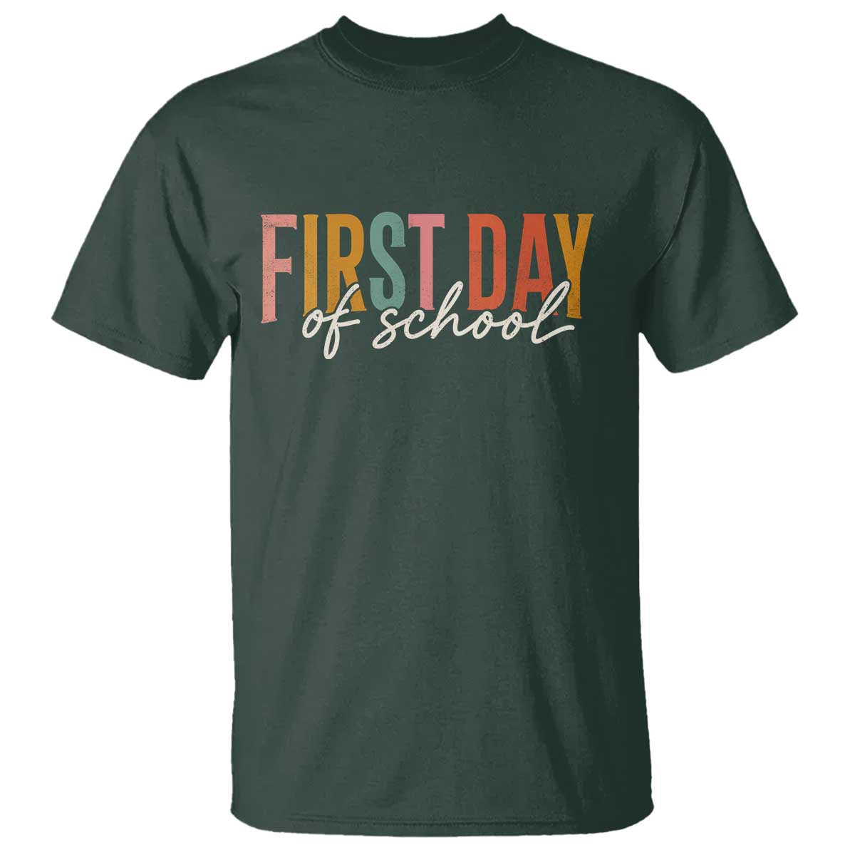 First Day of School Teacher Student T Shirt Funny Back to School Retro