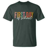 First Day of School Teacher Student T Shirt Funny Back to School Retro