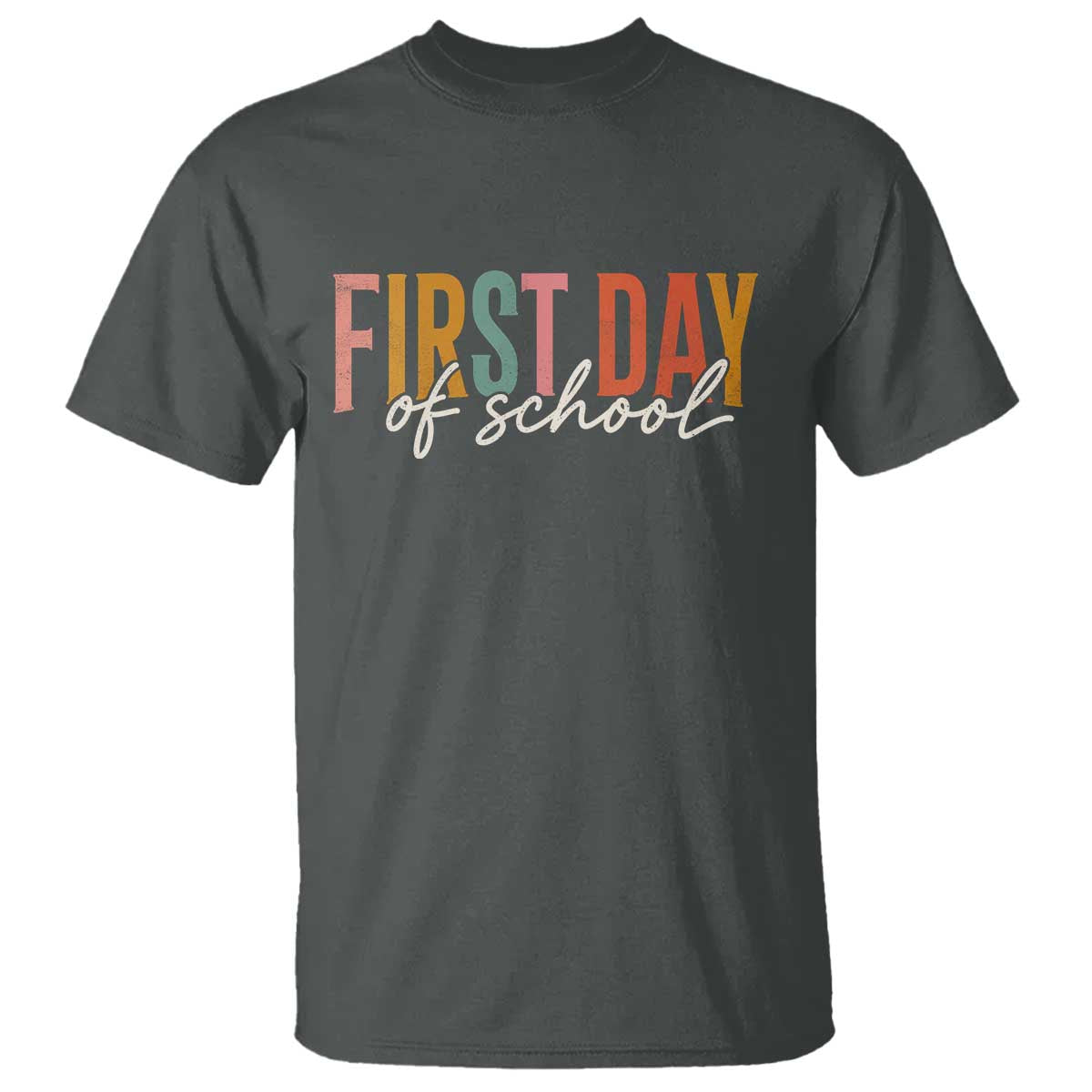 First Day of School Teacher Student T Shirt Funny Back to School Retro