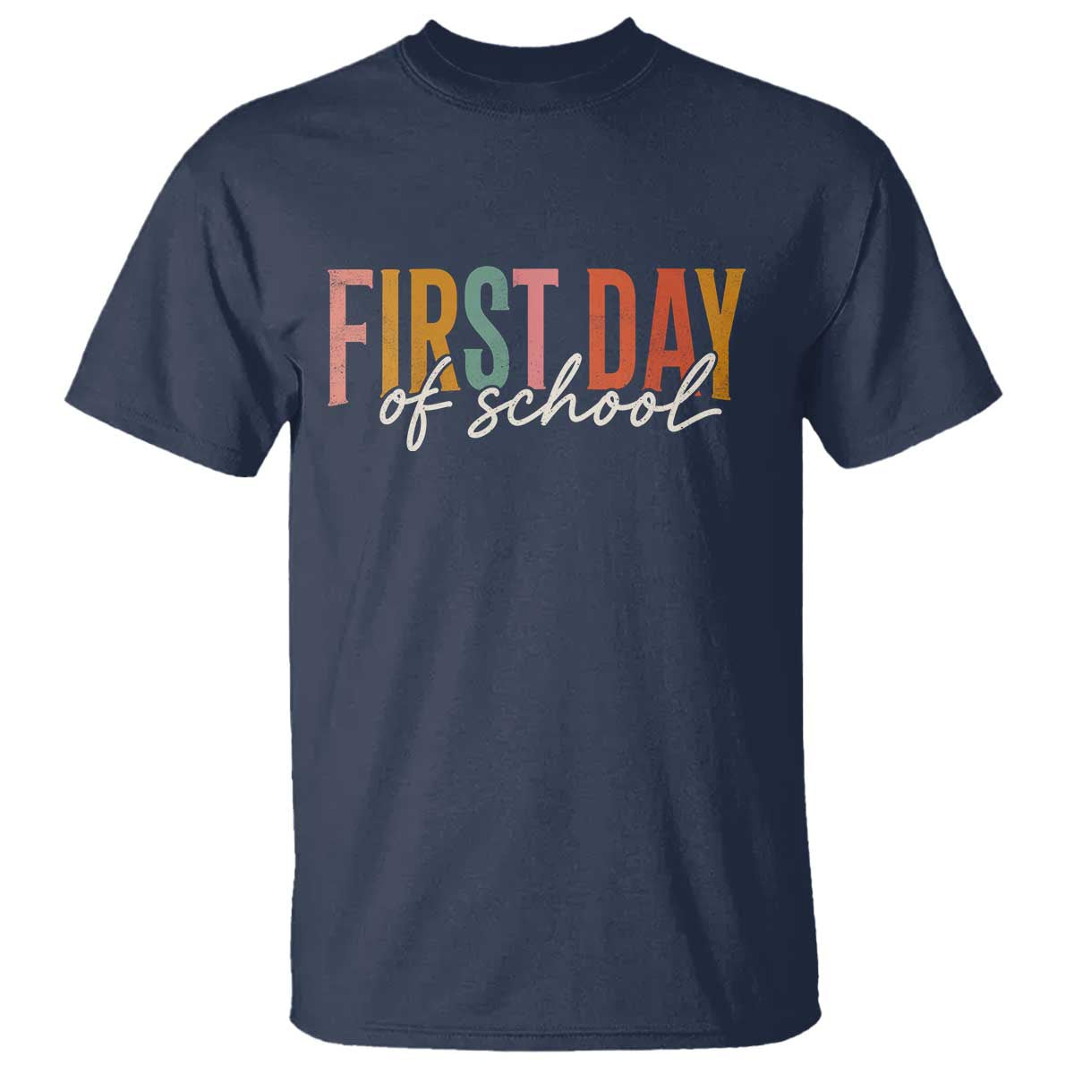 First Day of School Teacher Student T Shirt Funny Back to School Retro