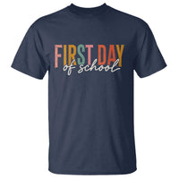 First Day of School Teacher Student T Shirt Funny Back to School Retro