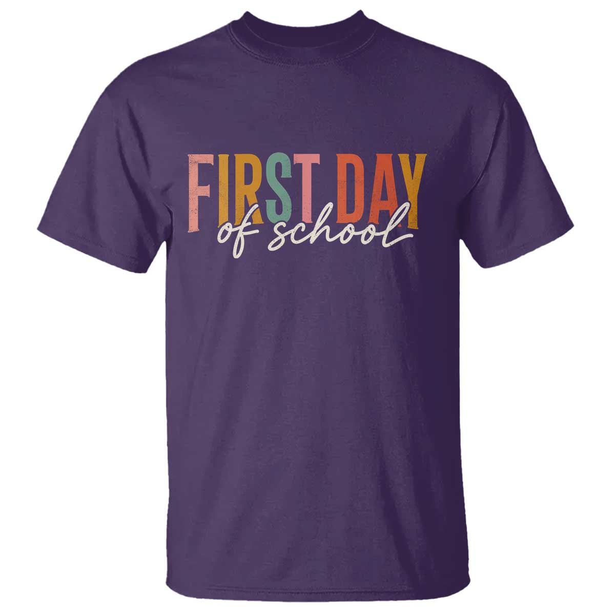 First Day of School Teacher Student T Shirt Funny Back to School Retro