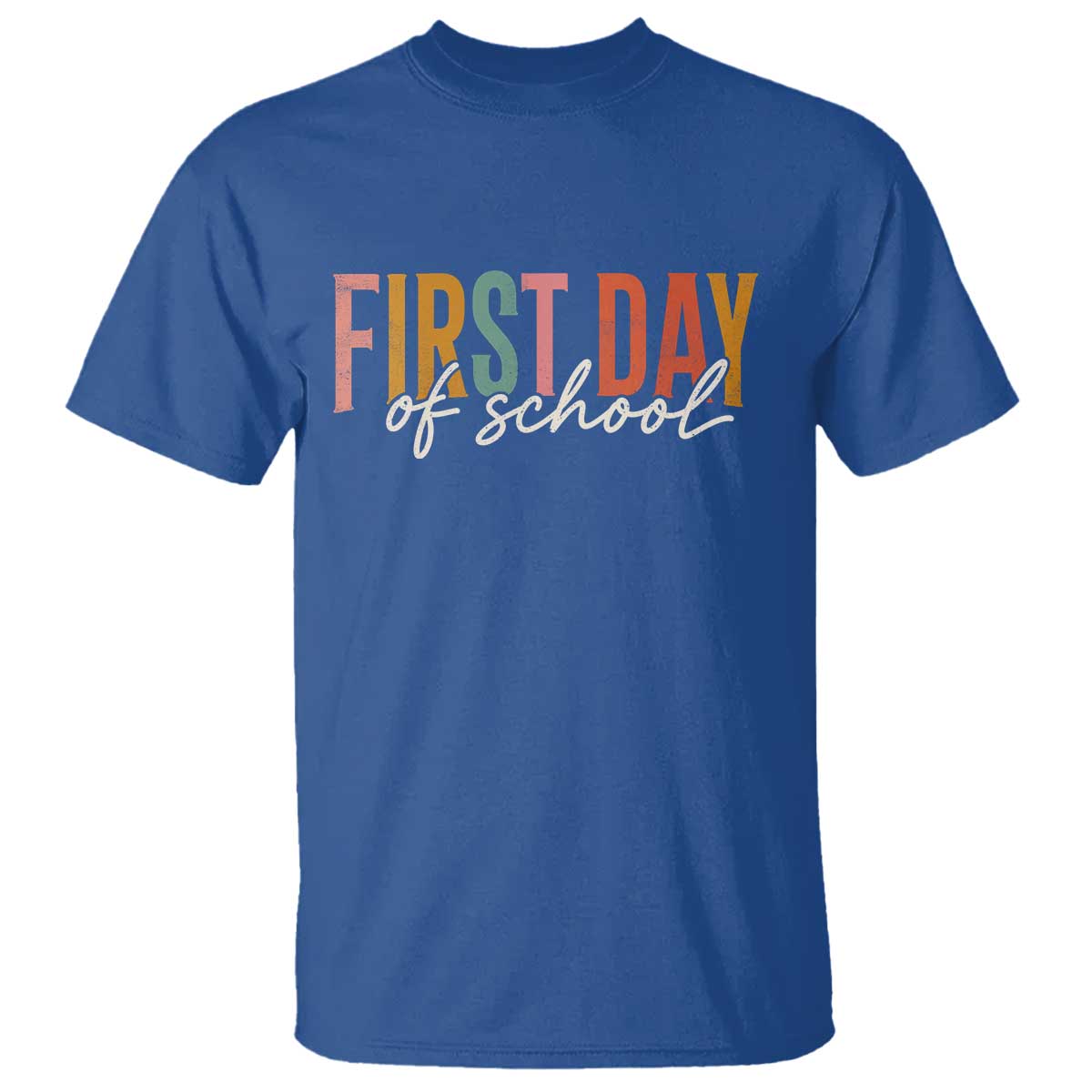 First Day of School Teacher Student T Shirt Funny Back to School Retro