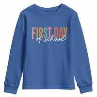First Day of School Teacher Student Youth Sweatshirt Funny Back to School Retro