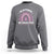 Breast Cancer Awareness Sweatshirt In October We Wear Pink Rainbow Heart Ribbon - Wonder Print Shop