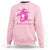 Breast Cancer Awareness Sweatshirt In October We Wear Pink Halloween Witch - Wonder Print Shop