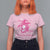 Breast Cancer Awareness T Shirt For Women In October We Wear Pink Halloween Witch - Wonder Print Shop