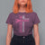 Breast Cancer Awareness T Shirt For Women I Can Do All Things Through Christ Who Strengthens Me Pink Ribbon - Wonder Print Shop