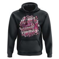 Breast Cancer Awareness Hoodie It Came We Fought I Won Boxing Gloves Pink Ribbon Flowers Leopard - Wonder Print Shop