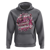 Breast Cancer Awareness Hoodie It Came We Fought I Won Boxing Gloves Pink Ribbon Flowers Leopard - Wonder Print Shop