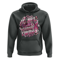 Breast Cancer Awareness Hoodie It Came We Fought I Won Boxing Gloves Pink Ribbon Flowers Leopard - Wonder Print Shop