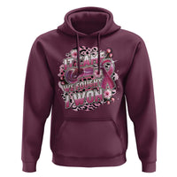 Breast Cancer Awareness Hoodie It Came We Fought I Won Boxing Gloves Pink Ribbon Flowers Leopard - Wonder Print Shop