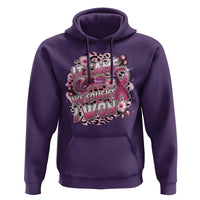 Breast Cancer Awareness Hoodie It Came We Fought I Won Boxing Gloves Pink Ribbon Flowers Leopard - Wonder Print Shop
