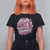 Breast Cancer Awareness T Shirt For Women It Came We Fought I Won Boxing Gloves Pink Ribbon Flowers Leopard - Wonder Print Shop
