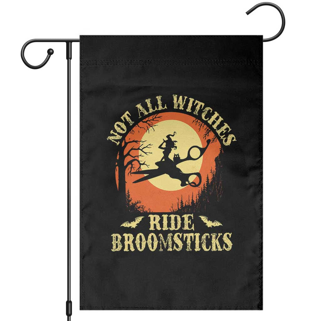 Funny Lesbian Witch Halloween Garden Flag Not All Witches Ride Broomsticks - Wonder Print Shop