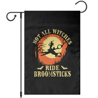 Funny Lesbian Witch Halloween Garden Flag Not All Witches Ride Broomsticks - Wonder Print Shop