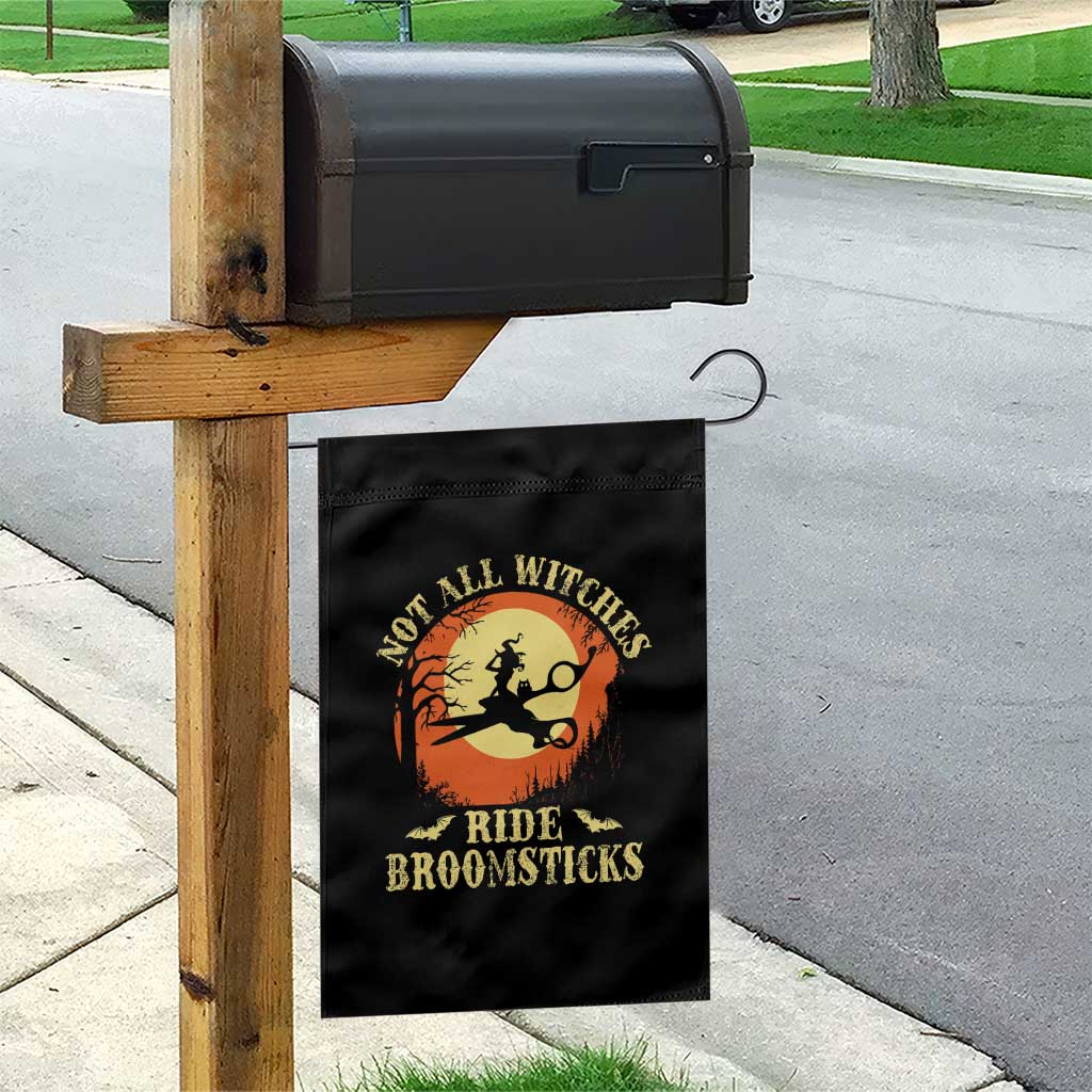 Funny Lesbian Witch Halloween Garden Flag Not All Witches Ride Broomsticks - Wonder Print Shop