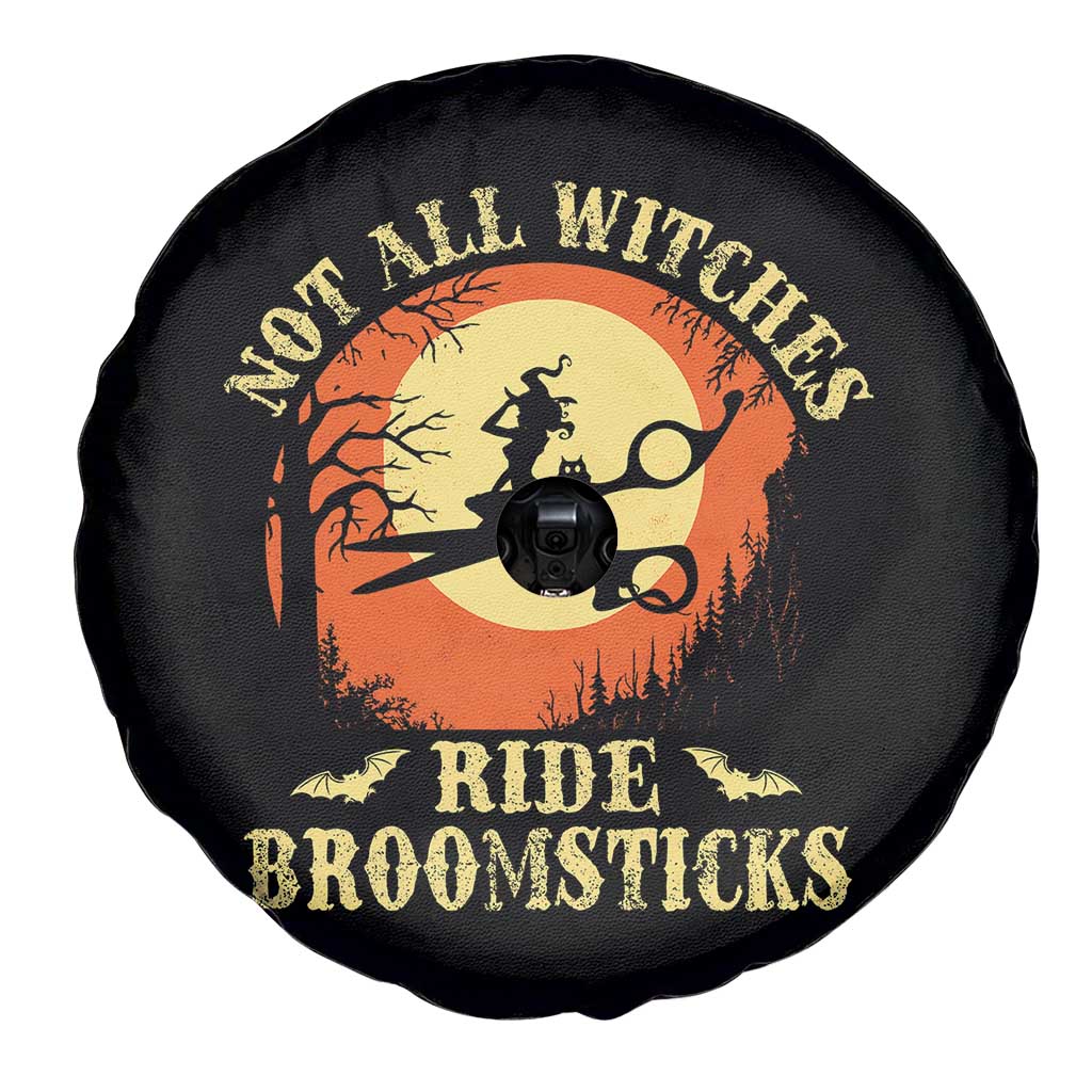 Funny Lesbian Witch Halloween Spare Tire Cover Not All Witches Ride Broomsticks - Wonder Print Shop
