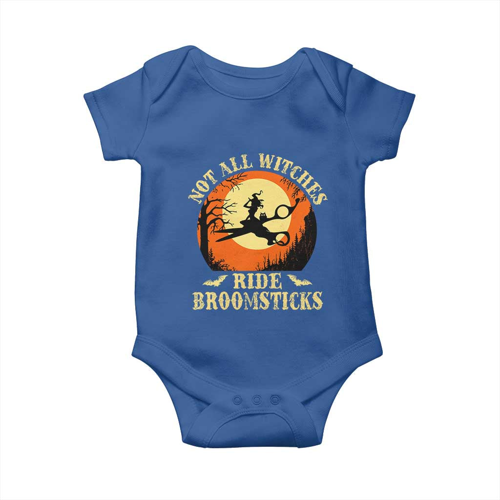 Funny Lesbian Witch Halloween Baby Onesie Not All Witches Ride Broomsticks - Wonder Print Shop