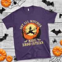 Funny Lesbian Witch Halloween T Shirt Not All Witches Ride Broomsticks - Wonder Print Shop