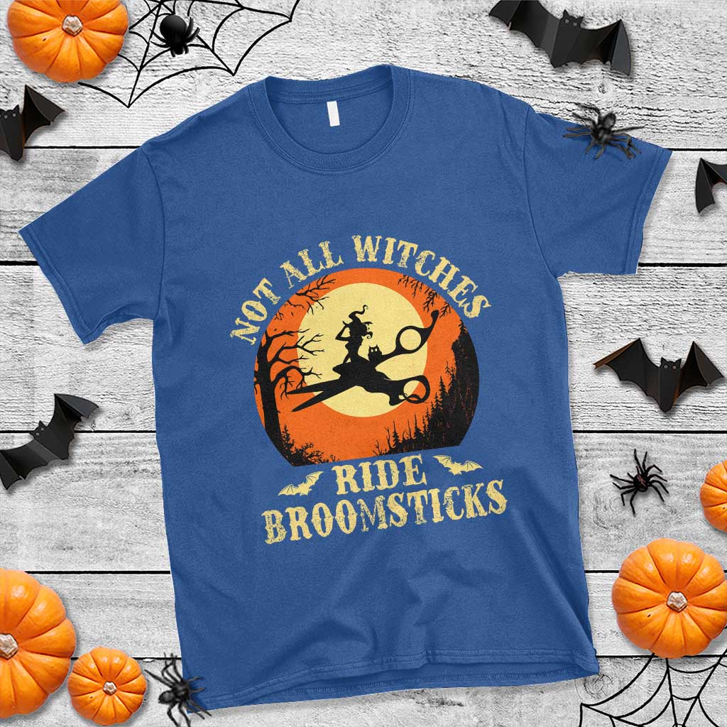 Funny Lesbian Witch Halloween T Shirt Not All Witches Ride Broomsticks - Wonder Print Shop