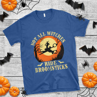 Funny Lesbian Witch Halloween T Shirt Not All Witches Ride Broomsticks - Wonder Print Shop