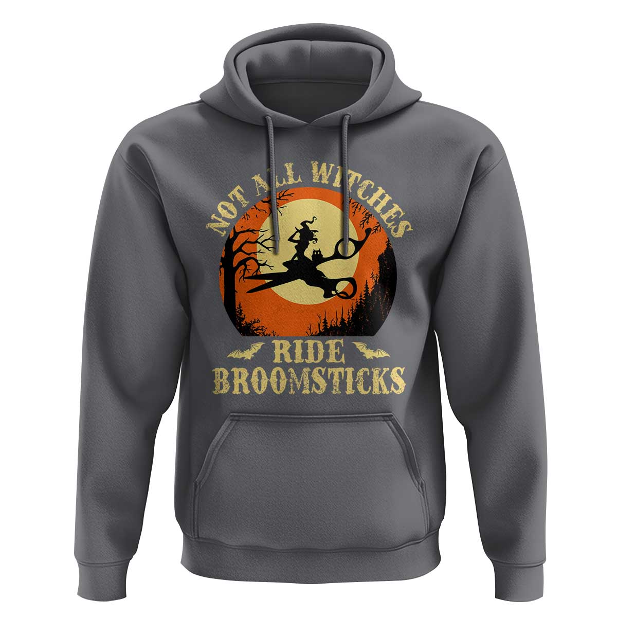 Funny Lesbian Witch Halloween Hoodie Not All Witches Ride Broomsticks - Wonder Print Shop