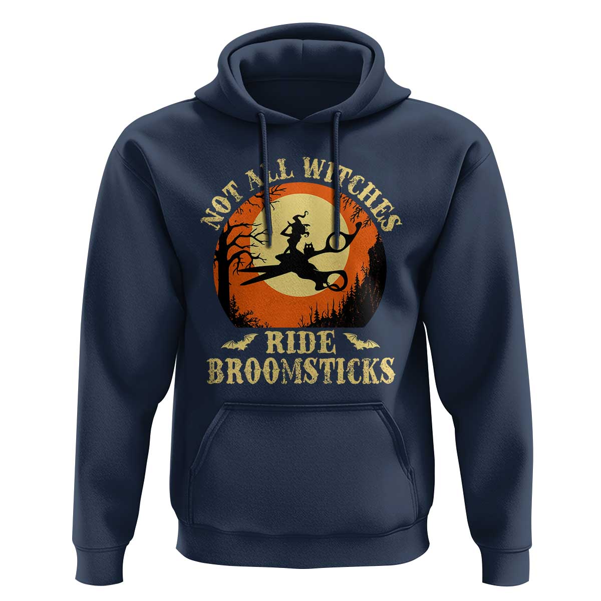 Funny Lesbian Witch Halloween Hoodie Not All Witches Ride Broomsticks - Wonder Print Shop