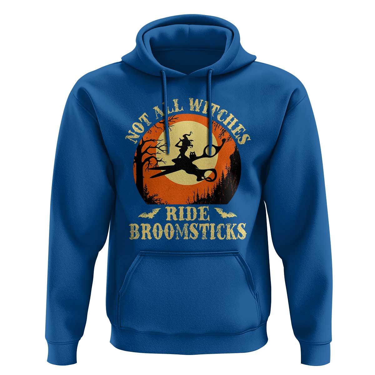 Funny Lesbian Witch Halloween Hoodie Not All Witches Ride Broomsticks - Wonder Print Shop