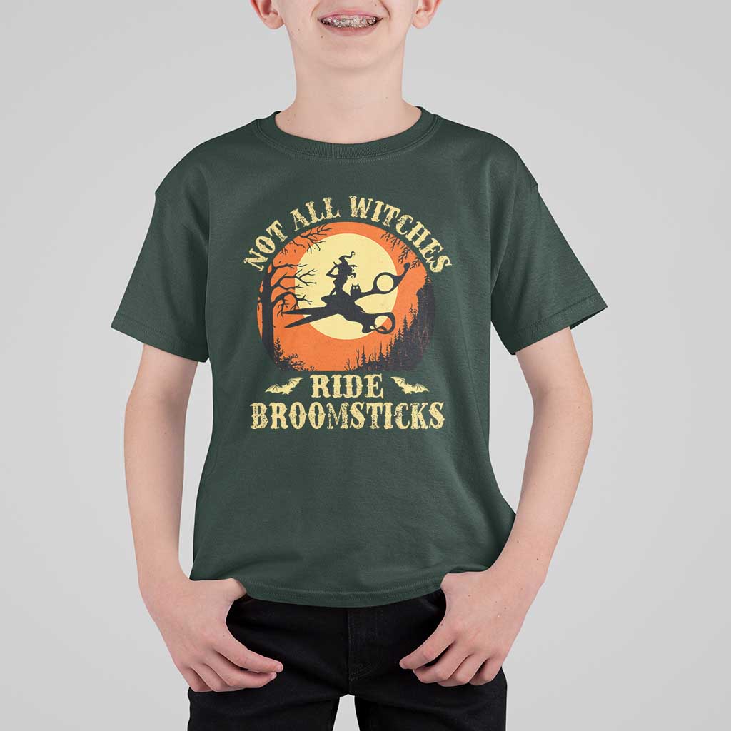 Funny Lesbian Witch Halloween T Shirt For Kid Not All Witches Ride Broomsticks - Wonder Print Shop