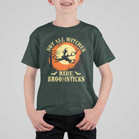 Funny Lesbian Witch Halloween T Shirt For Kid Not All Witches Ride Broomsticks - Wonder Print Shop