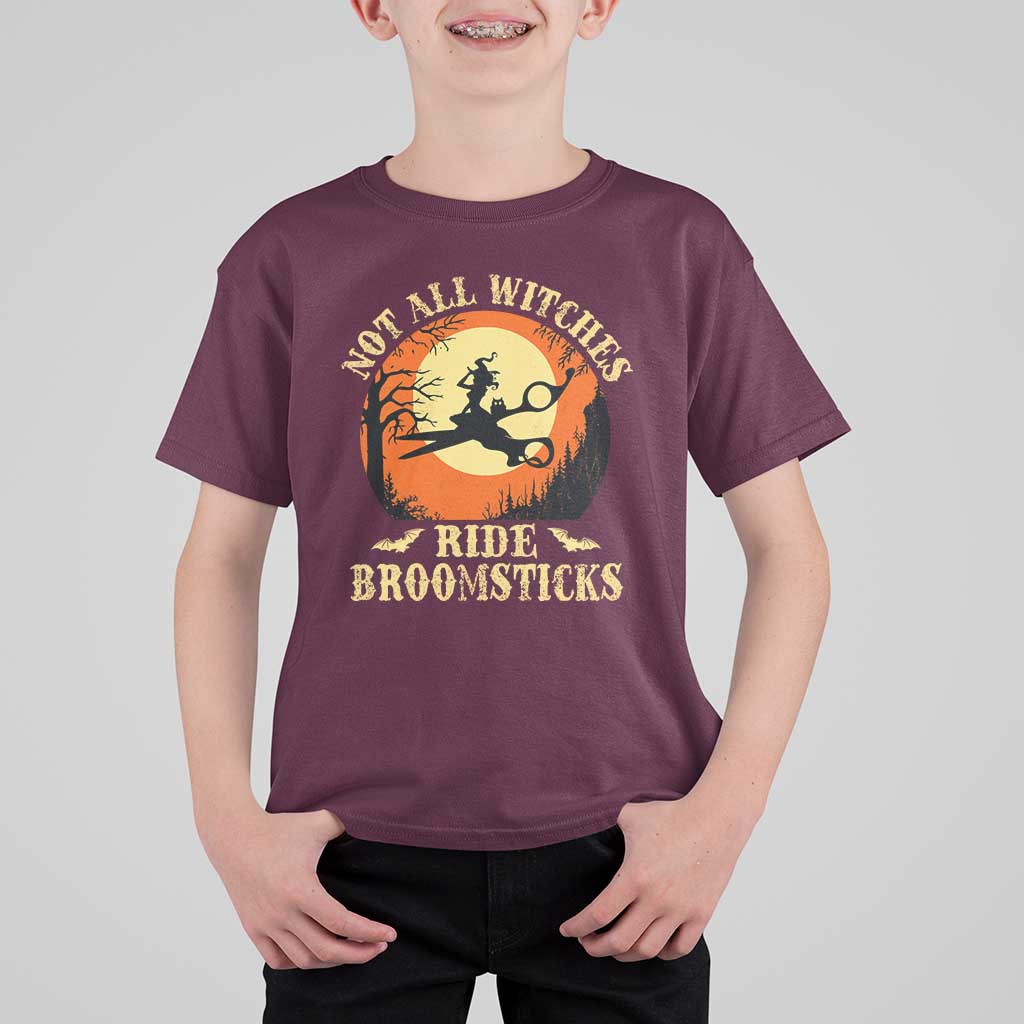Funny Lesbian Witch Halloween T Shirt For Kid Not All Witches Ride Broomsticks - Wonder Print Shop