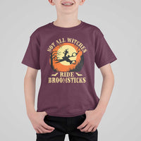 Funny Lesbian Witch Halloween T Shirt For Kid Not All Witches Ride Broomsticks - Wonder Print Shop