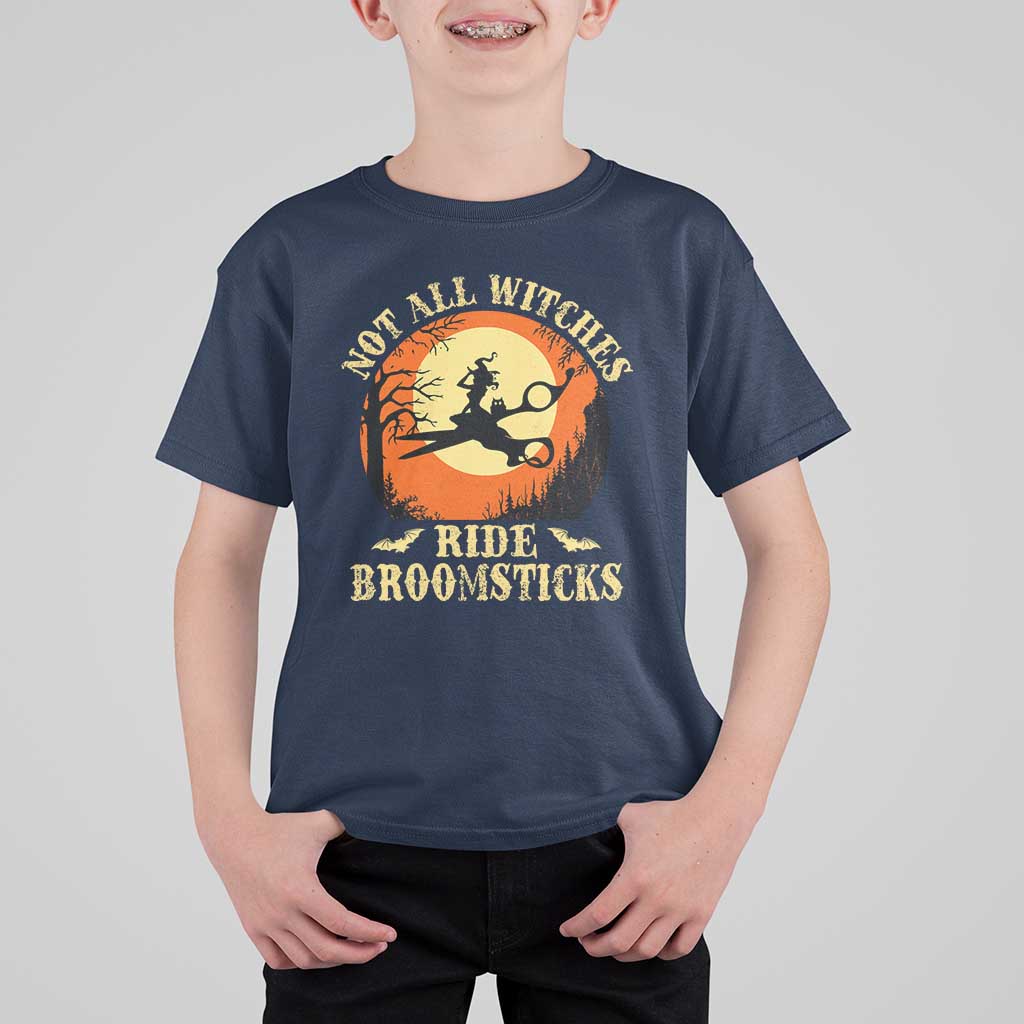 Funny Lesbian Witch Halloween T Shirt For Kid Not All Witches Ride Broomsticks - Wonder Print Shop