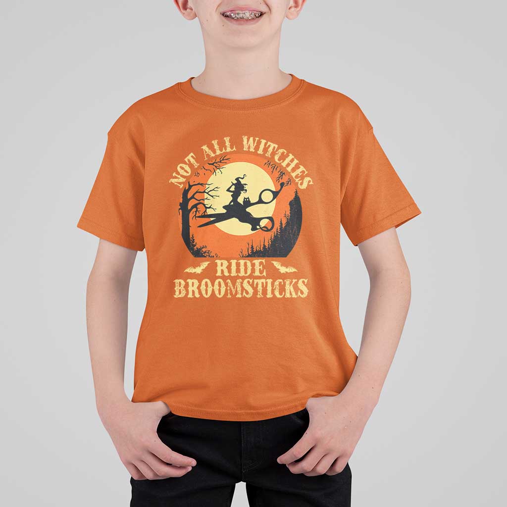 Funny Lesbian Witch Halloween T Shirt For Kid Not All Witches Ride Broomsticks - Wonder Print Shop