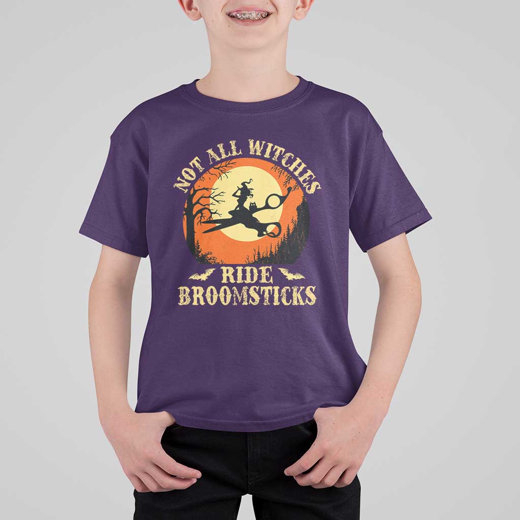 Funny Lesbian Witch Halloween T Shirt For Kid Not All Witches Ride Broomsticks - Wonder Print Shop