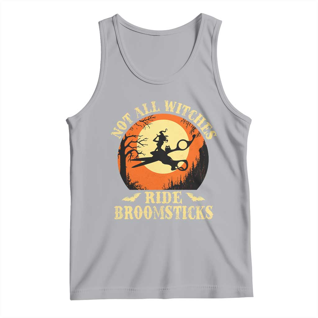 Funny Lesbian Witch Halloween Tank Top Not All Witches Ride Broomsticks - Wonder Print Shop