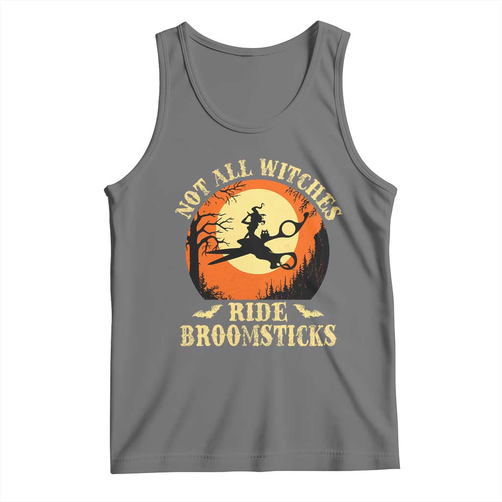 Funny Lesbian Witch Halloween Tank Top Not All Witches Ride Broomsticks - Wonder Print Shop