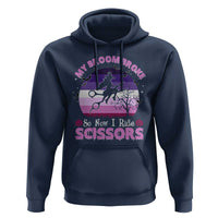 Funny Lesbian Witch Halloween Hoodie My Broom Broke So Now I Ride Scissors - Wonder Print Shop