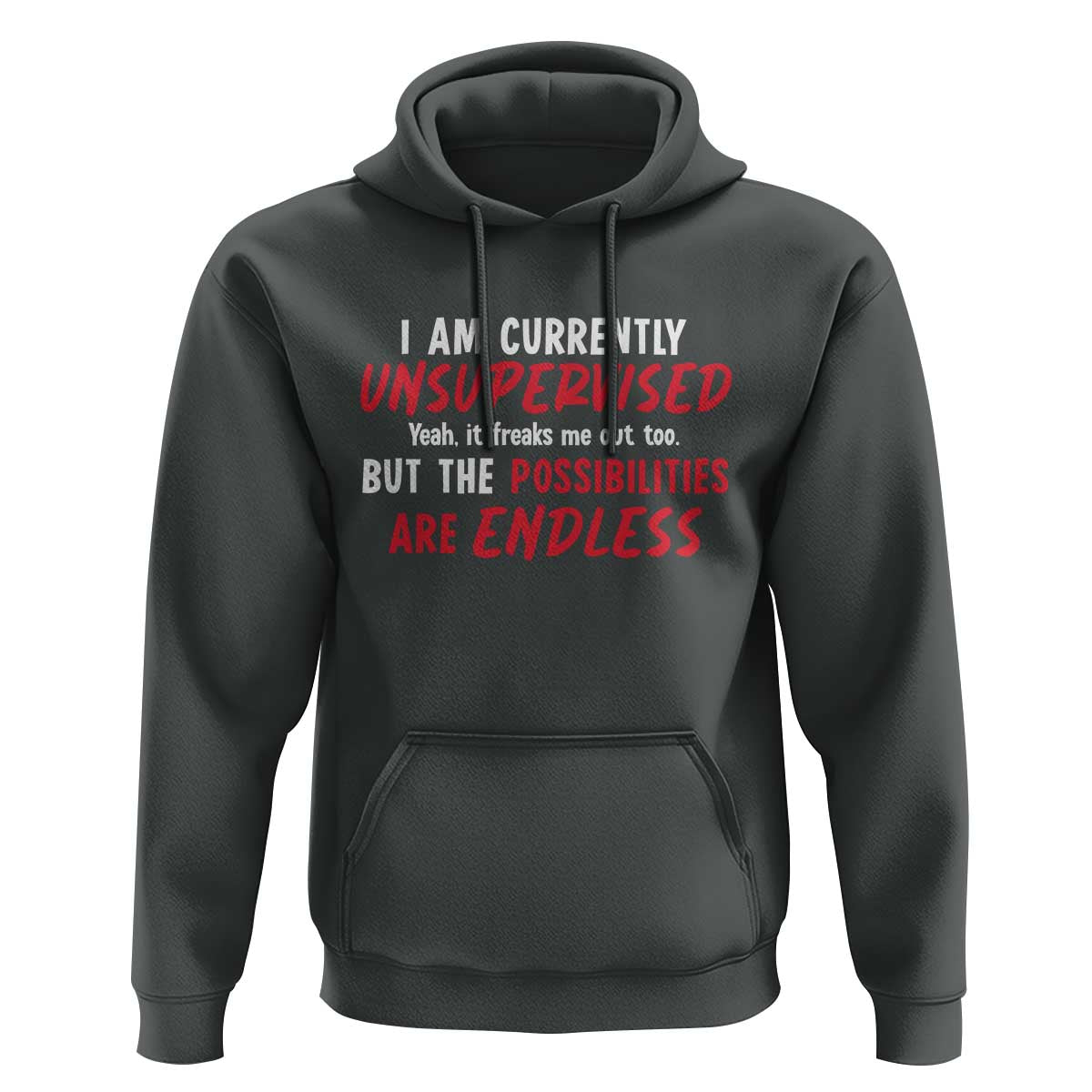 Funny I Am Currently Unsupervised But The Possibilities Are Endless Hoodie
