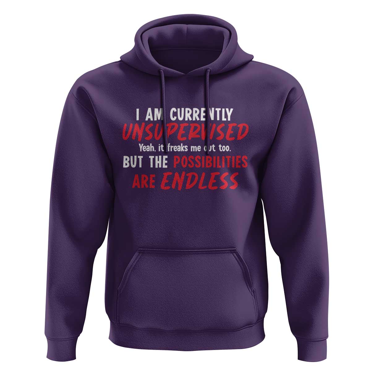 Funny I Am Currently Unsupervised But The Possibilities Are Endless Hoodie