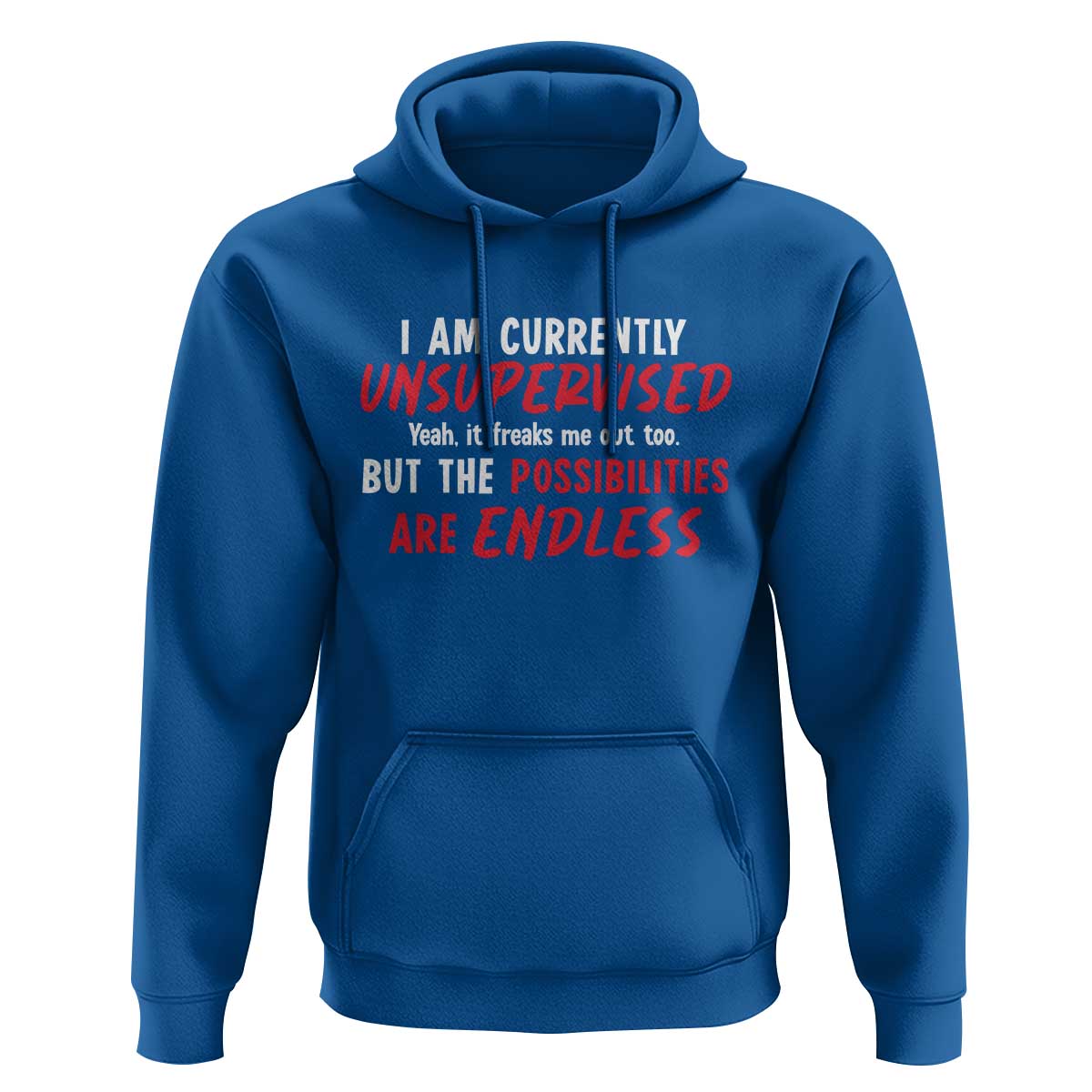 Funny I Am Currently Unsupervised But The Possibilities Are Endless Hoodie