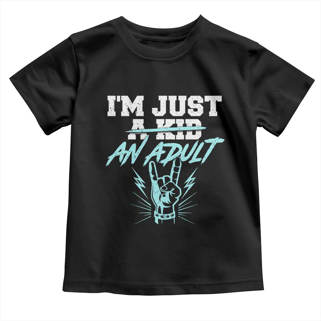 Funny Adulthood Saying Toddler T Shirt Rock N Roll Lover - Wonder Print Shop