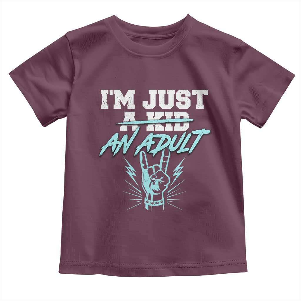 Funny Adulthood Saying Toddler T Shirt Rock N Roll Lover - Wonder Print Shop