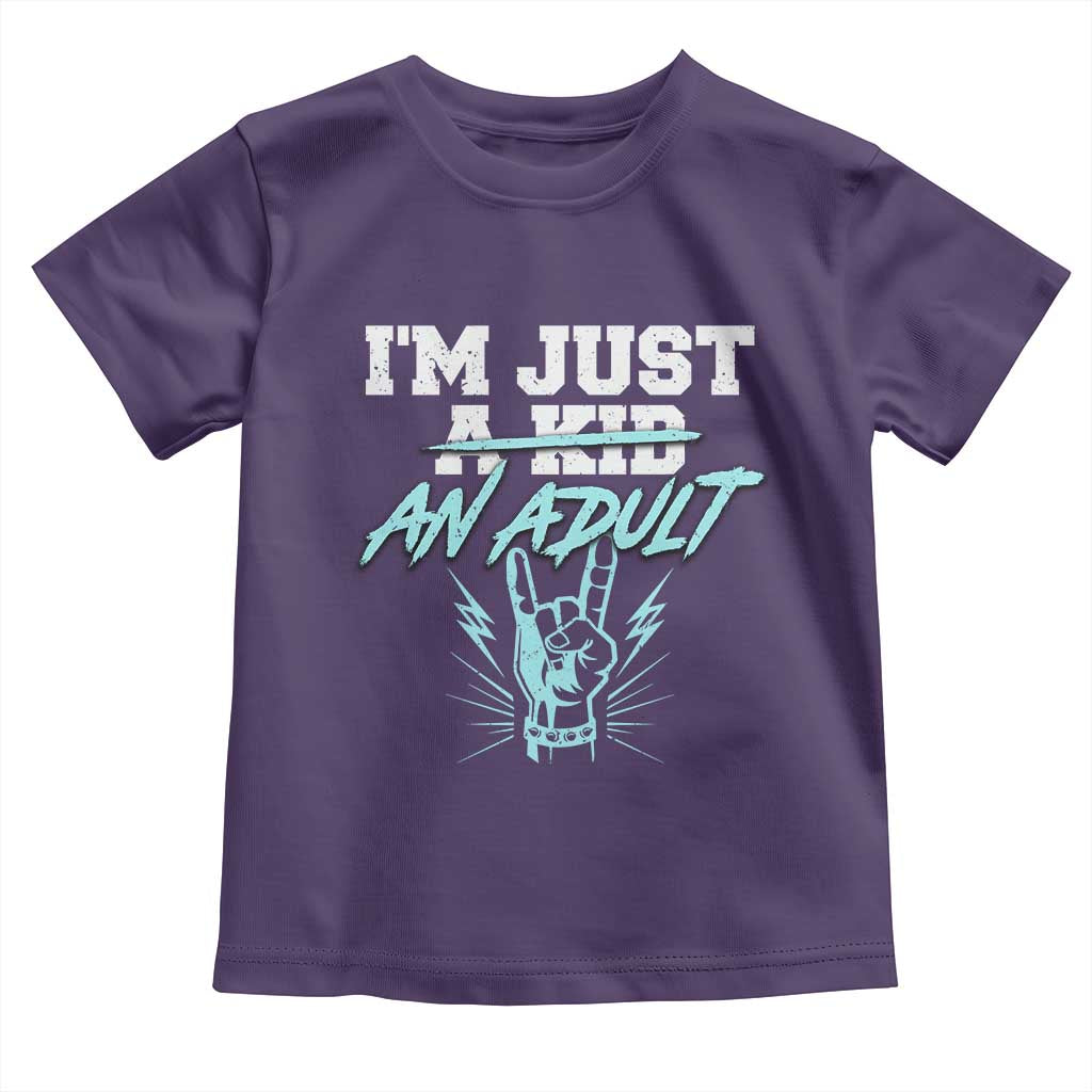 Funny Adulthood Saying Toddler T Shirt Rock N Roll Lover - Wonder Print Shop