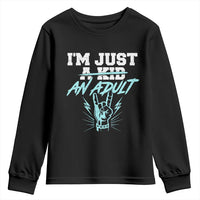 Funny Adulthood Saying Youth Sweatshirt Rock N Roll Lover - Wonder Print Shop